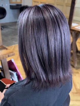 ラル 水戸県道50号店(Lalu.) ホワイトグレージュ/デジタルパーマ/チェリーブラウン/水戸