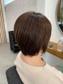 マイロ(mairo) ホワイトアッシュカラーのショートレイヤー☆かっこ可愛いです!