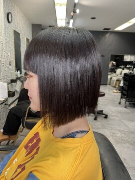 アローズ 久留米店(arose) 縮毛矯正　前下がりボブ