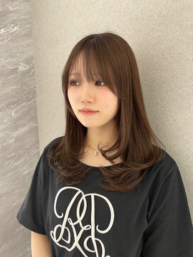 ルクス(Luxs) 【レイヤーカット×うる艶ブラウン】