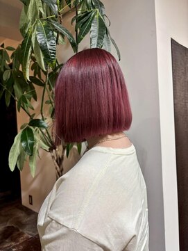 サラジュ 西宮北口店(SARAJU) #ボブ　#赤髪　#ハイトーン