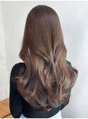 ロングくびれヘア韓国ヘア顔周りレイヤー_ba491143