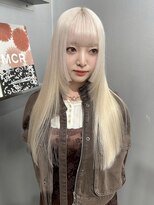 ペレ アネックス 大阪梅田茶屋町店(PELE ANNEX)&nbsp;くびれヘア/アプリコットオレンジ/夏のヘアアレンジ/梅田