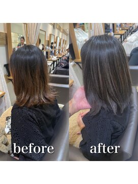 ステラバイケンジ 藤沢(STELLA by KENJE) 白髪ぼかし/脱白髪染め/ハイライト【藤沢/藤沢駅】