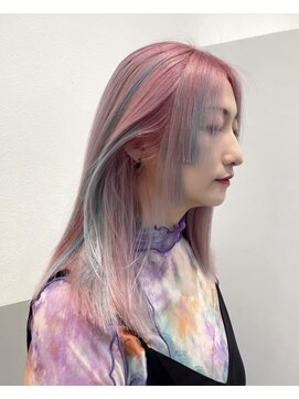 ベル 表参道Terrace(Belle) ケアブリーチを使用したデザインカラー　スタイリストchiaki