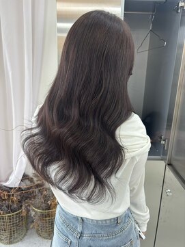 ユイマァル 岡山店(YUIMARL) 20代30代ロンググレージュブリーチなしダブルカラー