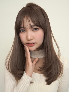 ノイ(noi) 髪質改善トリートメントミルクティーベージュカラーくびれヘア