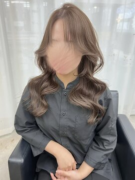 ルノン(LUNON) 黒髪クラゲヘアーオリーブグレー小顔ココアベージュ