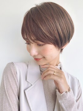 カバーヘア ブリス 北浦和(COVER HAIR bliss) 丸みコンパクトショート/ナチュラルハイライト小顔くびれp北浦和