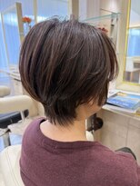 アッシュ 仙川店(Ash) 40代50代60代ひし形小顔ショートボブ白髪ぼかしボリュームUP