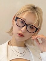 ミンクスリッカ 表参道(MINX RICCa)&nbsp;ハンサムショートボブx抜け感ベージュ