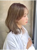 韓国くびれミディ×オリーブグレージュ レイヤーミディs727