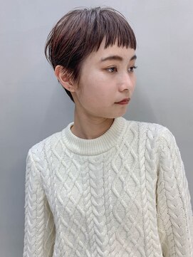 テトヘアー(teto hair) ミニマム、マッシュショート、ベリーショート、ピンクベージュ