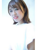 ブーケ(BOUQUET)&nbsp;シースルーバング 揺れる 外ハネパツンとボブ