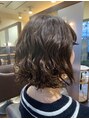 ヘアースペース ブイ(hair space V)&nbsp;ボブにくりくりっとパーマを。セットもらくちんでかわいいです！
