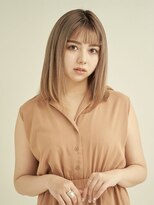 エンタク 新宿三丁目店(enntaku)&nbsp;マロンベージュ/Aライン/かきあげ/くすみカラー[新宿三丁目]