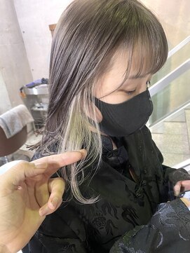 ハイク(HYKE) 【HYKE】鈴木　チラ見せ♪イヤリングカラー　ホワイトベージュ♪