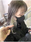 【HYKE】鈴木 チラ見せ♪イヤリングカラー ホワイトベージュ♪