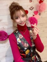 ヘアメイク エンカレッジ(HAIR MAKE encourage)&nbsp;高め　シニヨン　お団子ヘア