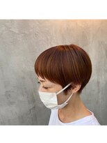 イケハ(IKEHA) オレンジカラー×ショートヘア