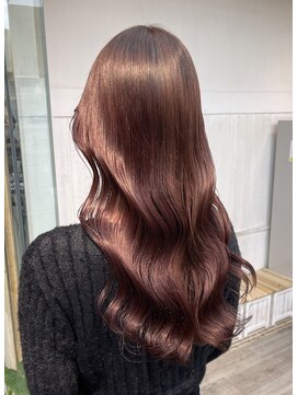 ナンバー アンフィール 渋谷(N° anfeel) 韓国風*髪質改善艶髪ピンクブラウン