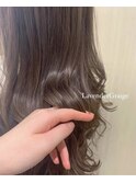 黄色く抜けやすい方必見!ラベンダーグレージュカラー!
