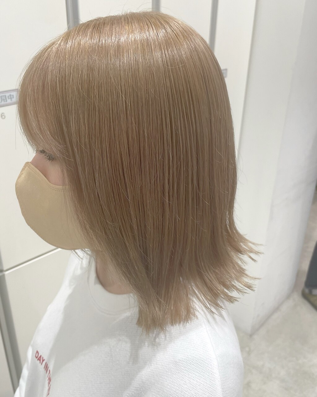 ミルクティーベージュ/ワンブリーチカラー/ケアブリーチ川崎 ミルクティーベージュ/ワンブリーチカラー/ケアブリーチ川崎