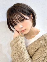 ショート/ボブ/レイヤーカット/グレーベージュ/髪質改善[池袋]
