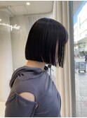 顎ラインボブ パツッとボブ 艶髪