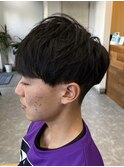 波巻きパーマメンズパーマメンズヘアツーブロックツイストパーマ