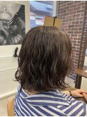 波巻きパーマ