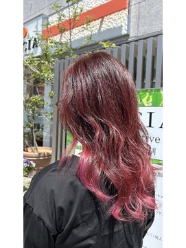 ルシア(LUCIA) バレイヤージュ/グラデーションカラー/バイオレットローズカラー