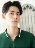 20代30代センターパートアースカラー刈り上げマッシュF北浦和