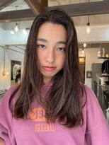 ヴァージ(Verge)&nbsp;レイヤーカット/ウェーブパーマ/前髪/こなれミディ[代官山駅]