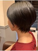 くびれショート/前髪短め/30代/40代/50代/エイジレス