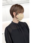 ミルクティーベージュダブルカラーインナーカラーケアブリーチ