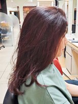 ヘアークリアー 春日部&nbsp;ミセス 大人可愛いピンクカラー ピンクパープル レイヤーカット