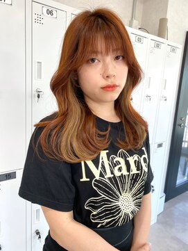 ムク 横浜店(muku) ミルクティーベージュダブルカラーケアブリーチインナーカラー