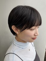 エアー 青山(AIR)&nbsp;前髪あり耳掛け丸みくびれショートボブ20代30代40代50代60代
