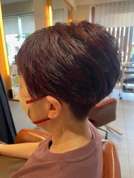 リベア トウキョウ 東大島店(Rever Tokyo) ベリーショート/レッド/刈り上げ/白髪染め[東大島/東大島駅]