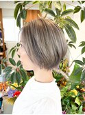 【annex藤川】くびれショート×グレージュカラー