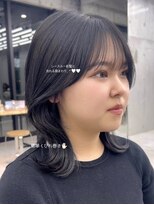 ビューブルー 亀戸錦糸町(VIEW BLUE) 美髪シアーカラーピンクブラウンショートカット切りっぱなしボブ