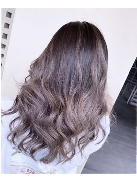 ヘアサロン エフ 渋谷(F) #ピンクベージュ　#グレージュ　#バレイヤージュ