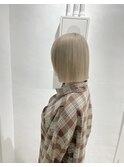 ミルクティーカラー　黒染め履歴