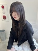 ハッシュカット/ロングレイヤー/韓国ヘア/ザクザクレイヤー