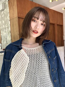 アペロ 柏(Apero) レイヤーミディアム/マロンベージュ/柏美容室