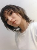 ローレイヤー＆流しシースルーバングボブ