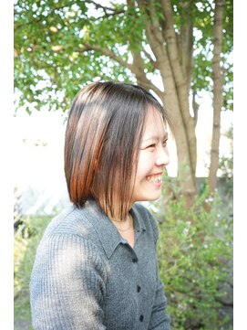 チェロ 中町(CHERO) ★髪質改善＃美髪ストレートヘア＃ボブ＃メルティーカラー