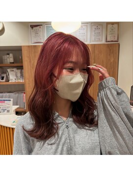 ウトウトヘア(UTUT HAIRE) ピンク×ブラウンのルーツカラー