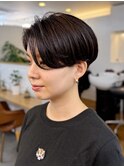 大人ショート/ハンサムショート/前髪なし/30代40代50代
